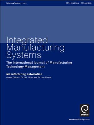 cover image of Integrated Manufacturing Systems, Volume 14, Issue 7